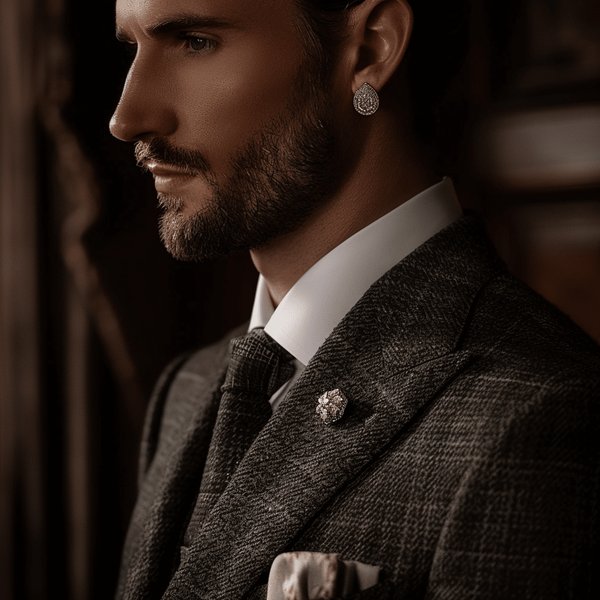 Boucle d'oreille homme | stag bijoux : style et élégance assurés
